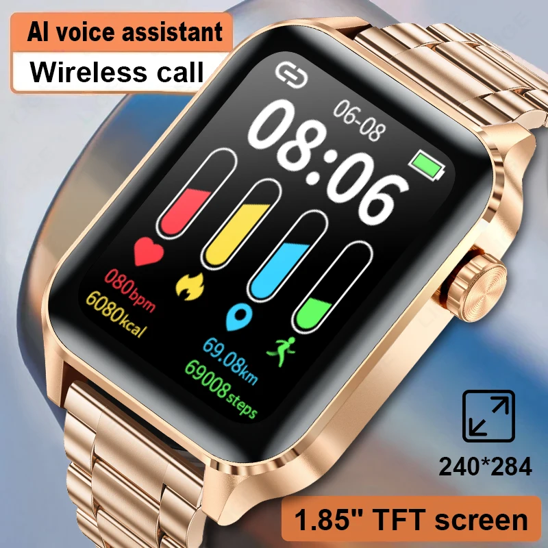 

LIGE New For Android IOS Smart Watch Women Bluetooth Calling Full Touch Screen Sports Fitness Watches Waterproof Smartwatch Men