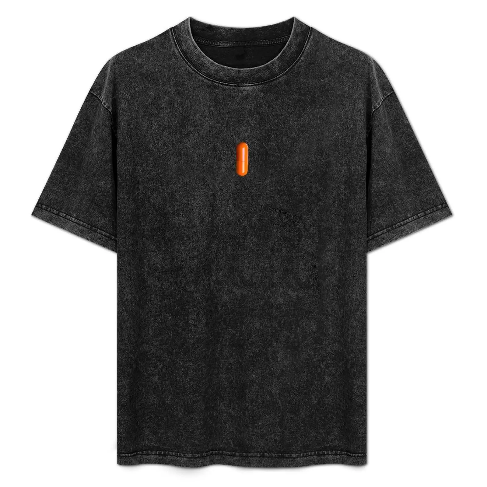 

Orange Pill T-Shirt basketball graphic tees essential t shirt vintage t shirts anime Men's t-shirt