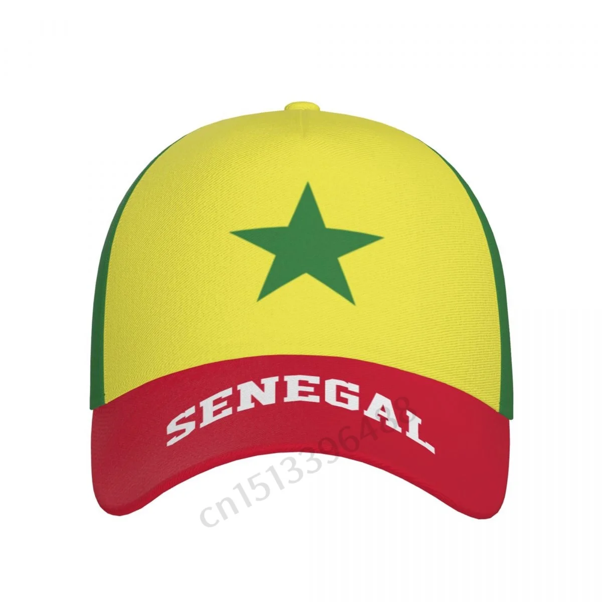 2025 Senegal Flag 3D Soccer Hats Sun Baseball Cap Breathable Adjustable Men Women Outdoor Fishing Hat