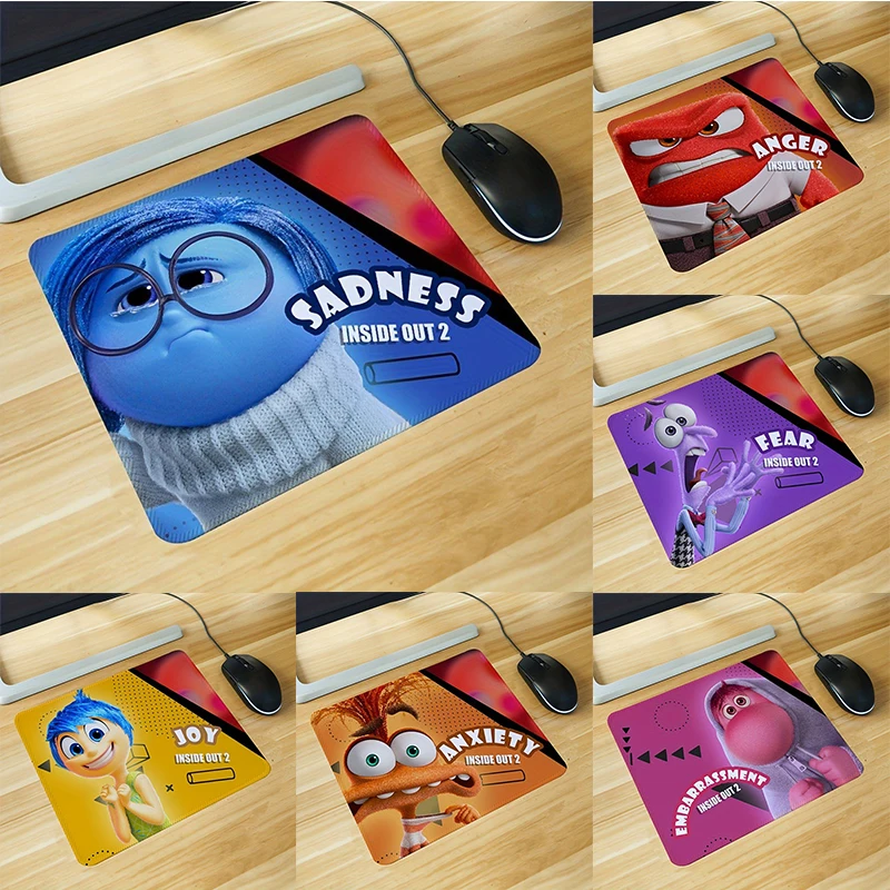 MINISO Disney Inside Out 2 Silicone Mouse Pad Computer Laptop Keyboard Mouse Mat Mousepad Keyboards Gamers Decoracion Desk Mat