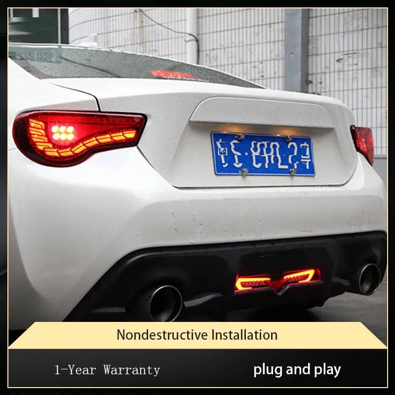 

Автомобильные фары для Toyota GT86 BRZ 2012-2020, светодиодный задний фонарь, стиль драконьей, дизайн в сборе, аксессуары для обновления заднего фонаря