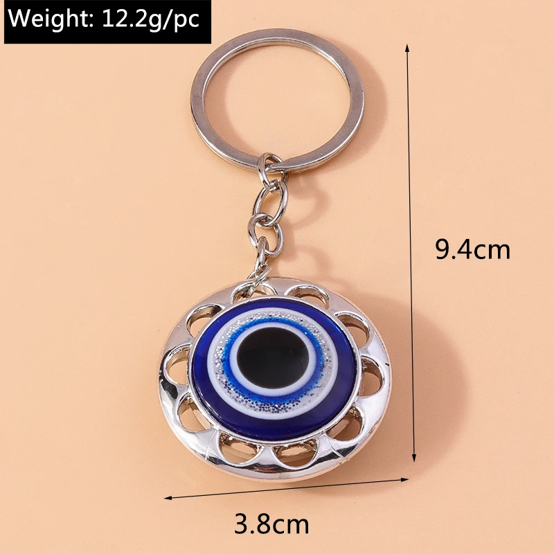Niedlicher Böser-Blick-Schlüsselanhänger für Autoschlüssel, Damen und Herren Handtaschenanhänger, Schlüsselringe, Accessoires, DIY Schmuckgeschenke – Detail 3