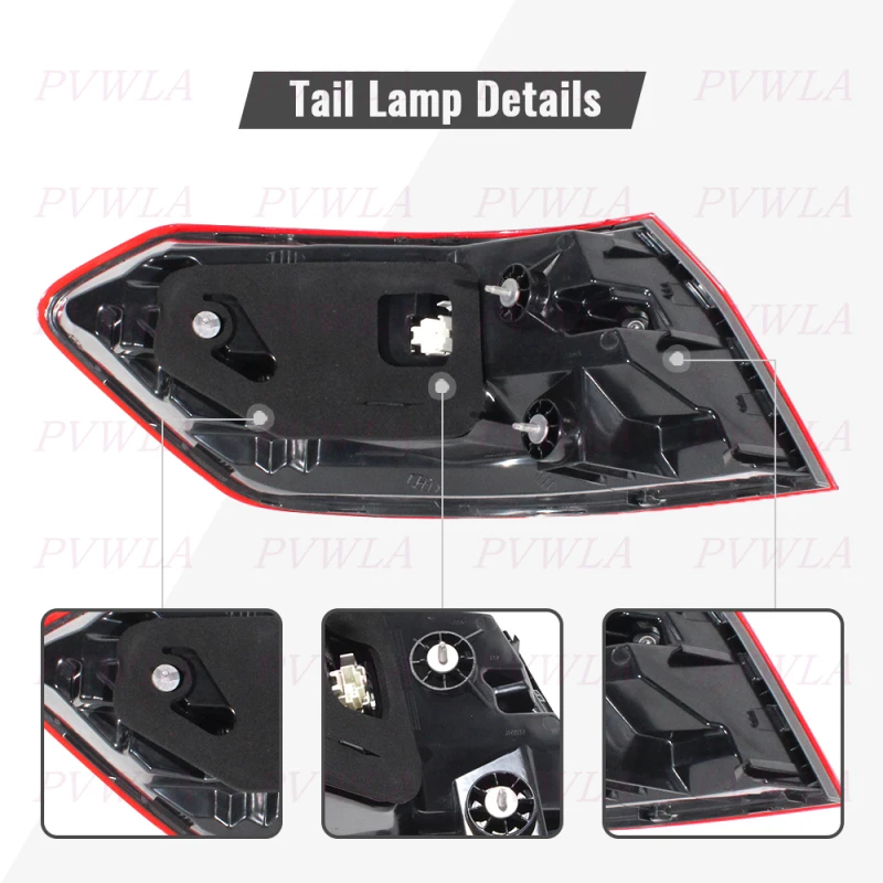 الجانب الخارجي مصباح ليد خلفي للنسخة الأمريكية بنز W212 E-Class E200/250/300/350/400 2014-2015 ضوء الفرامل اكسسوارات السيارات 2129061303 #6