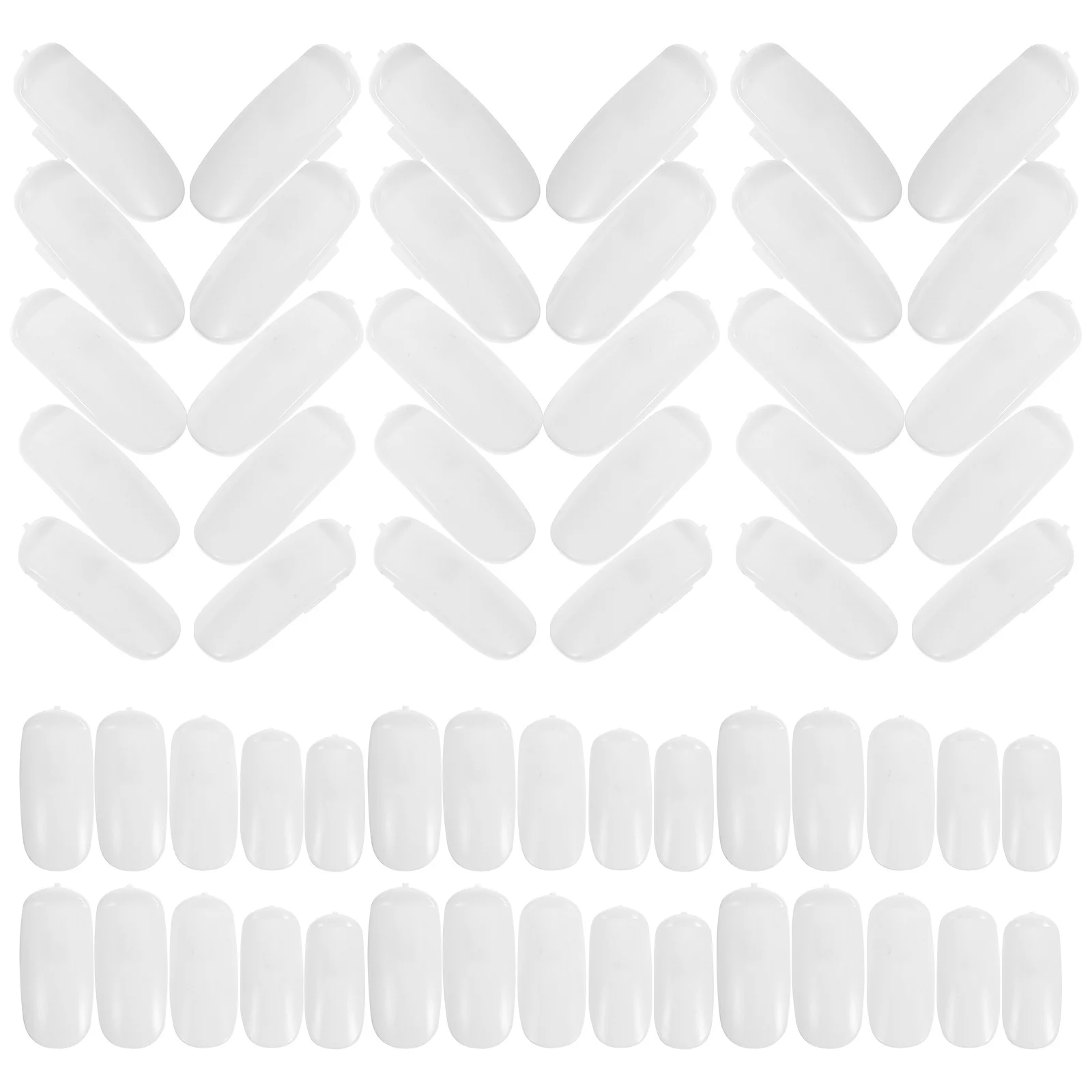 

100 pcs Mechanical Hand Tips Smooth Strong Reusable For Art Practice Display Sticks Nail Salon Equipment Practice Nail Tips