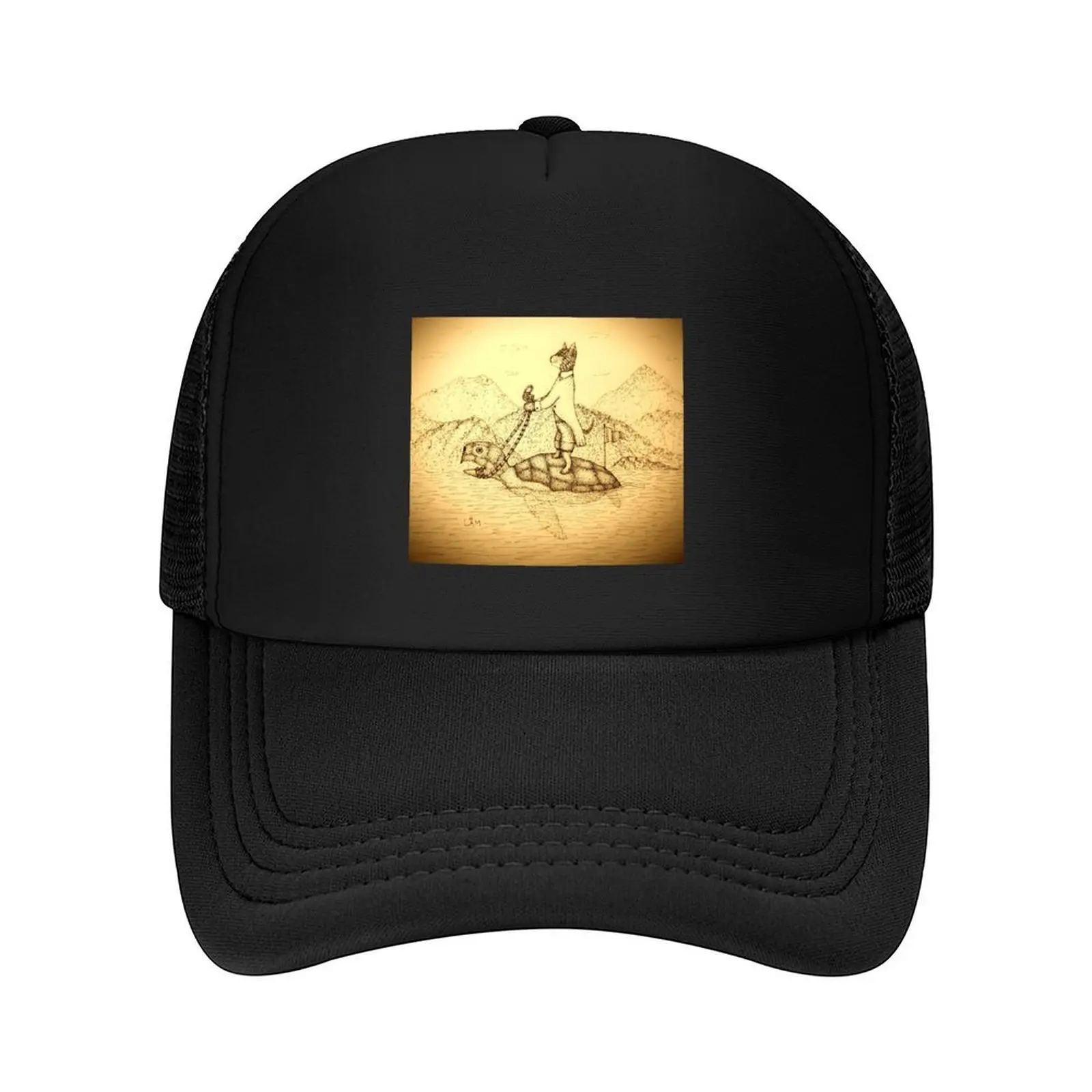 

The Cat and the Turtle Adventure Baseball Cap Visor custom Hat Sports Cap Military Tactical Cap Male Women's