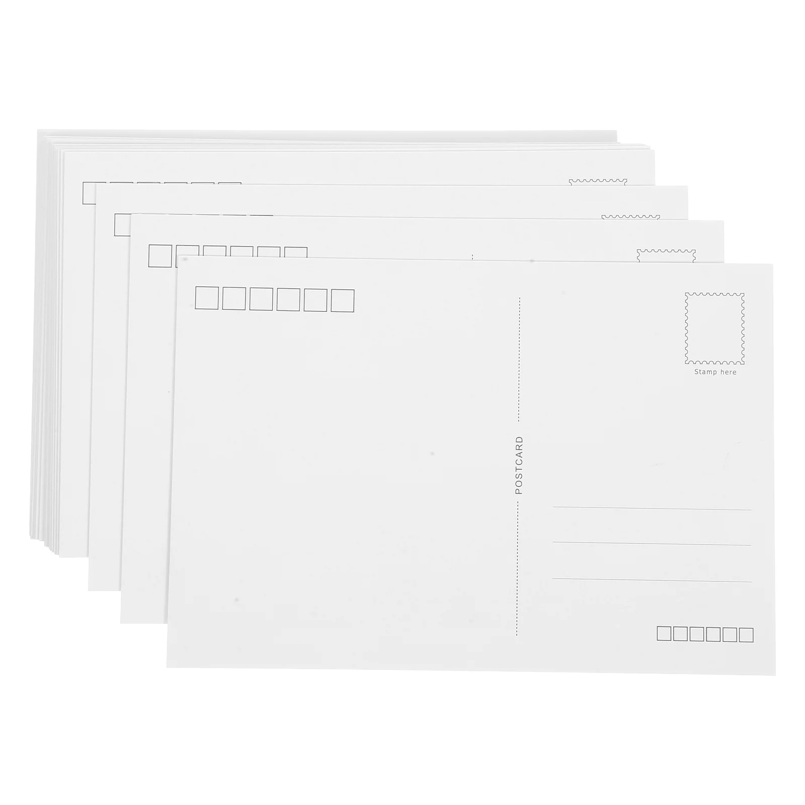 Blank Postcard Stock Printer Paper Cards Business Invitation White Thank Notes Mail Jam Postcards for Printing Bride Baby