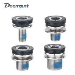 Deemount M8/10/12/15 Bolts W/ Thread Lock O-Ring for Bicycle Square B.B. Splined Crank Seal B.B. Mount Studs Hex Slot Screws