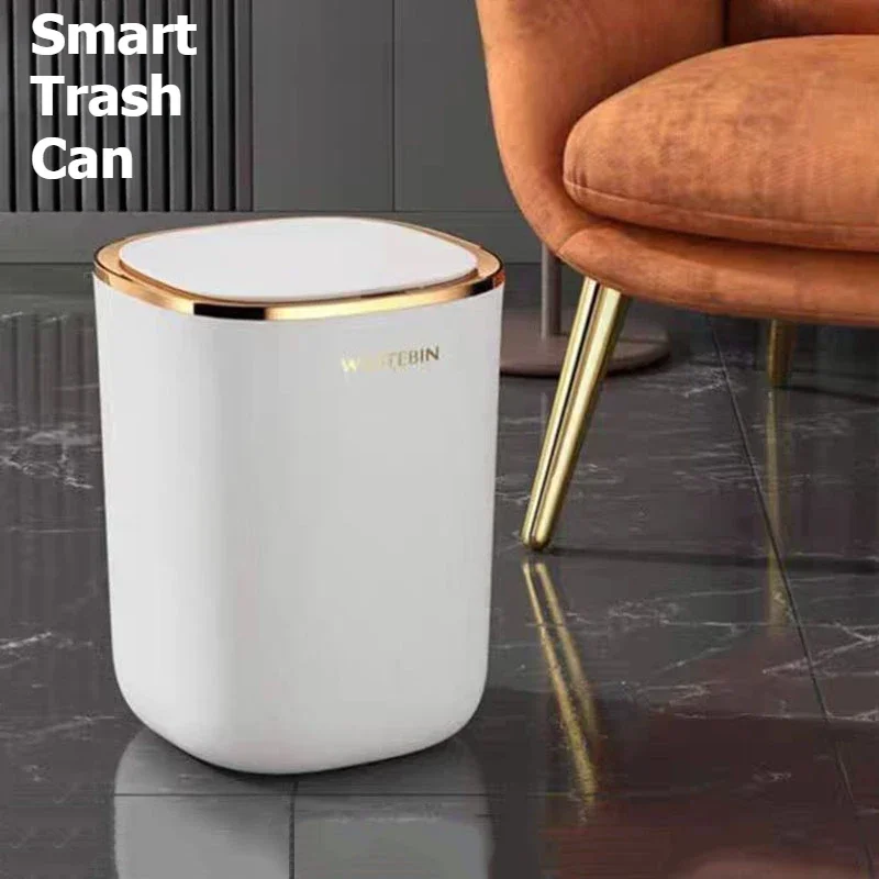 12L Smart Sensor Prullenbak Badkamer Waterdichte Vuilnisemmer Automatische Prullenbak voor Keuken Wc Bastket Thuis Slimme Benodigdheden