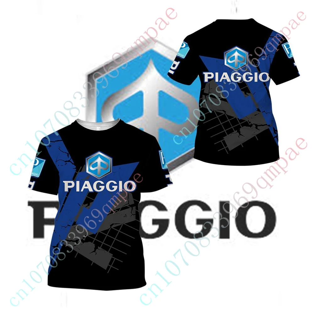 Piaggio T Shirt For Men Women Anime T-shirts Unisex Clothing Harajuku Short Sleeve Top Casual Oversized T-shirt Custom Logo