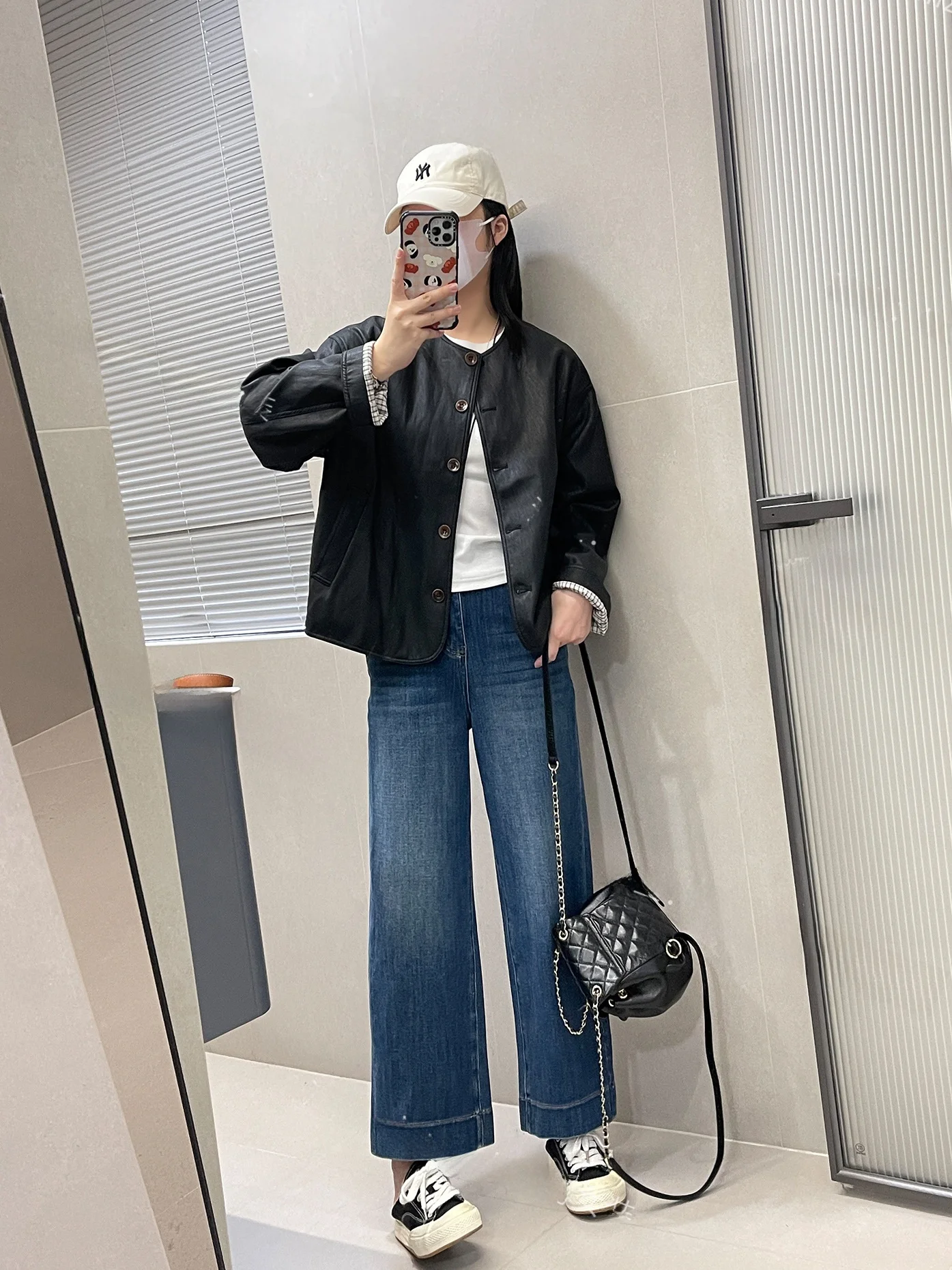 เสื้อแจ็คเก็ตหนัง PU ทรงวินเทจ ทรงกลม แบบนุ่มด้าน สไตล์ไบค์เกอร์ สำหรับคนตัวเล็ก เหมาะสำหรับใส่ทำงาน ทรงหลวม แขนยาว