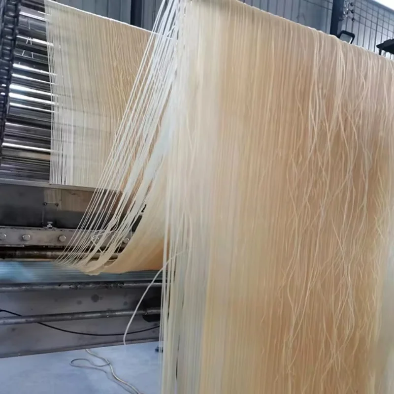 Customized Industrial Automatic Fresh Rice Pasta Noodle Making Machine High Power Motor Driven Rice Noodle Production Equipment