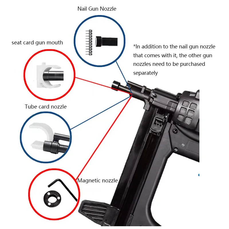 GSR40A Handheld Pneumatic Nailer 7.2V Lithium Battery Electric Nailer Pneumatic Nailer Frame and Groove Pneumatic Tools