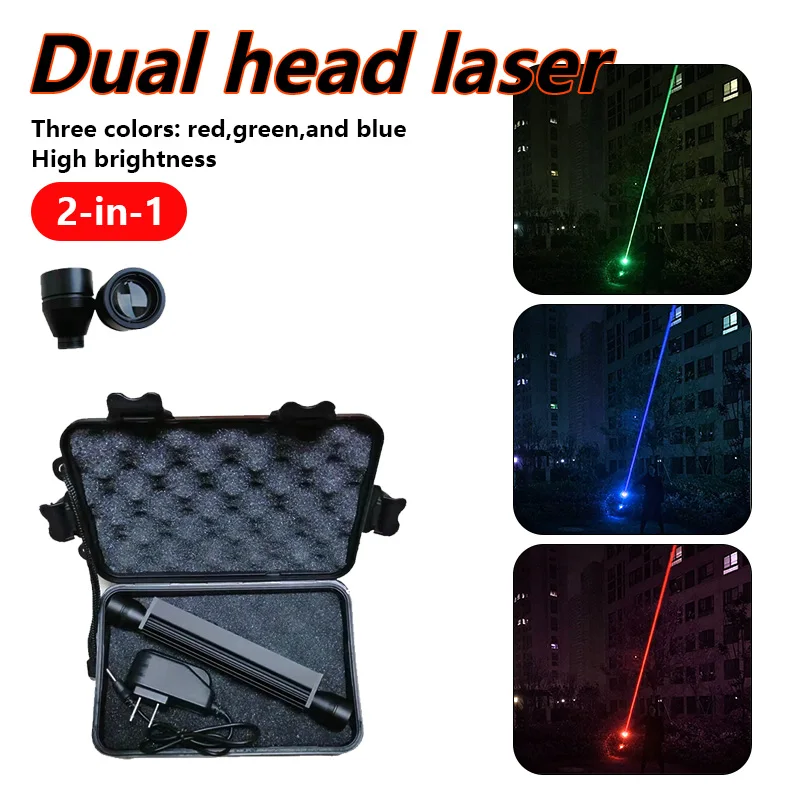 

Dual head laser 3 colors stage performance laser light brightness sword Halloween Christmas atmosphere light DJ bar laser High