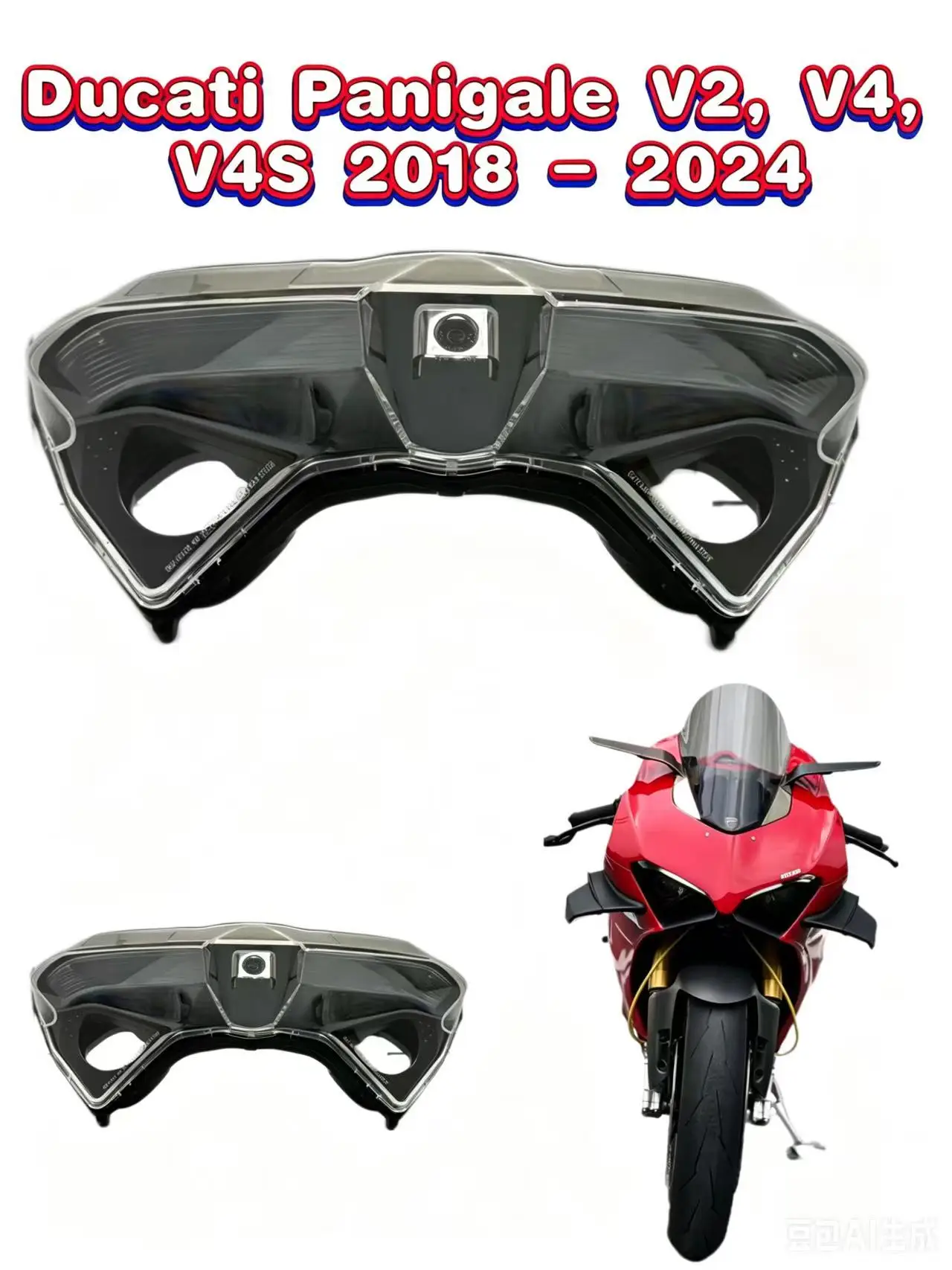 Frontscheinwerfer Passend für Scheinwerfer-Baugruppe DUCATI Panigale V2 V4 V4R V4S 2020 - 2024 PanigaleV2 LED-Scheinwerfer PanigaleV4 R