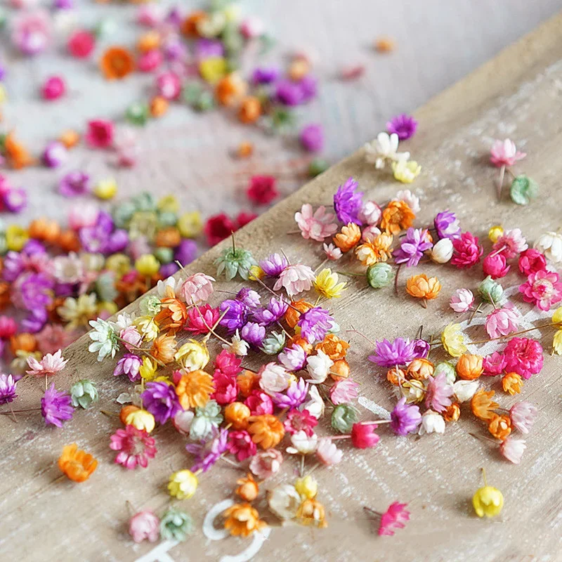 140Pcs/Bag Simulated Flowers Epoxy Resin Candle Making Jewellery Diy Art Craft Home Party Decorative Artificial Flower Props