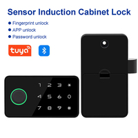 Tuya APP Password Unlock Fingerprint Smart Drawer Cabinet Invisible Lock Cabinet Electronic Lock For Furniture Cupboard Locker