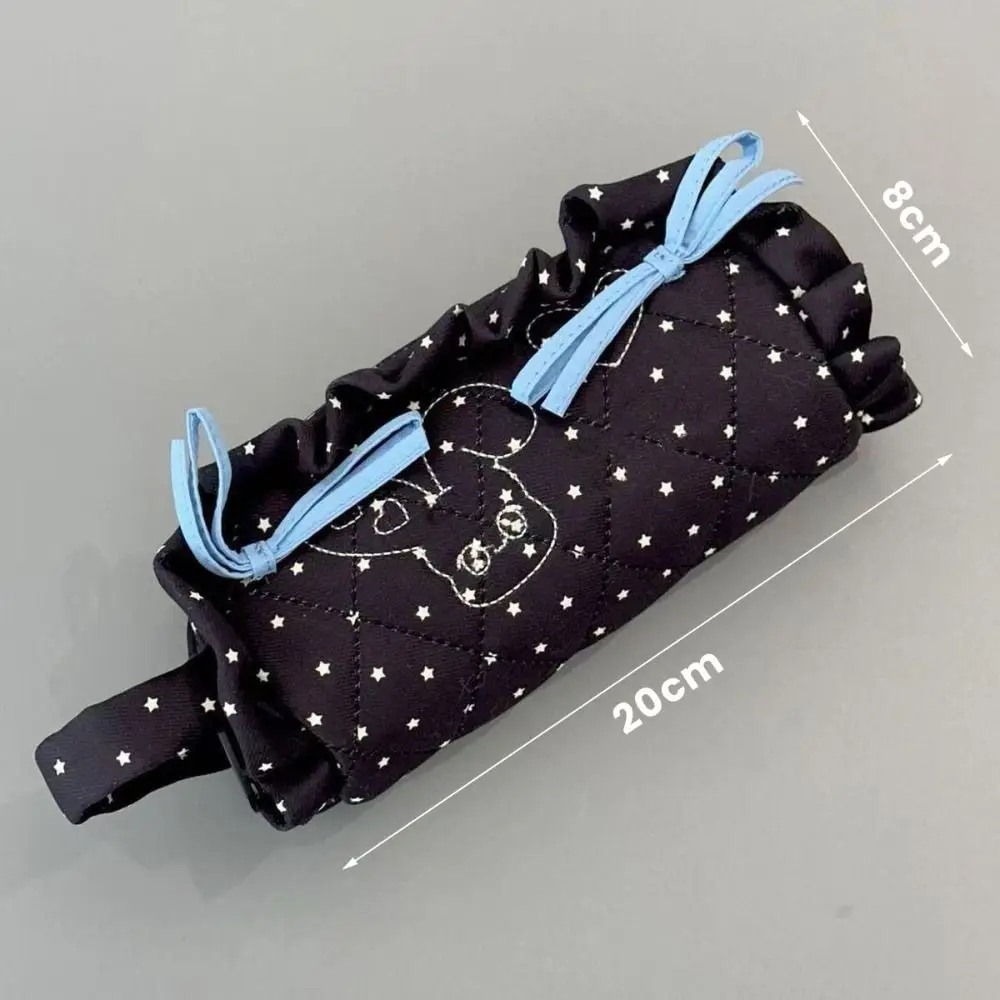 جديد قماش القلم حقيبة متعدد الطبقات زلابية حقيبة أدوات مكتبية سعة كبيرة مقلمة مكتب المدرسة #6