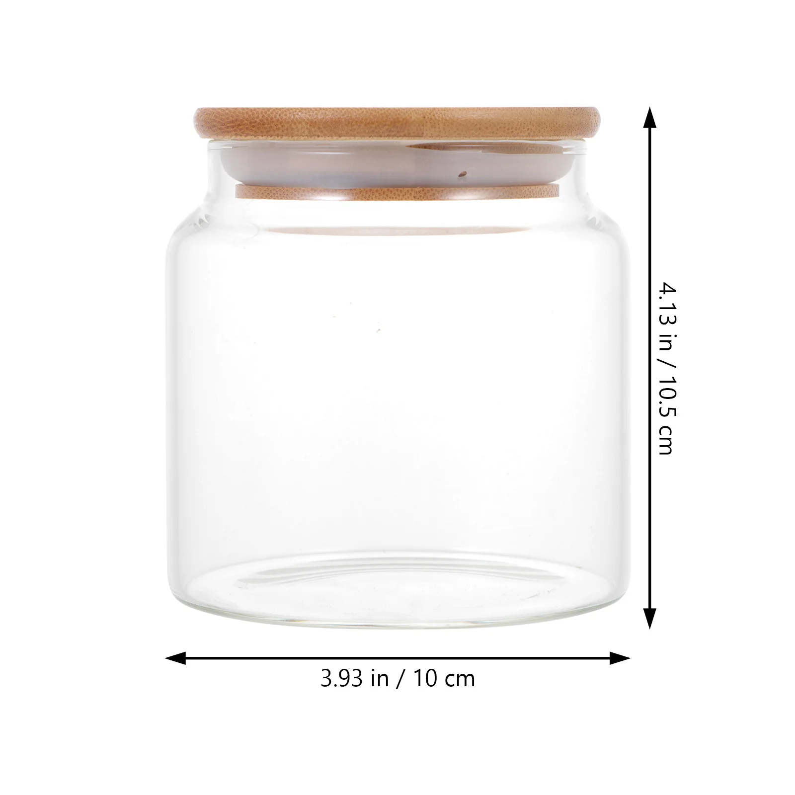 

Transparent Glass Storage Jar Kitchen Spice Container Salt Sugar Cereal Organizer Household Flavor Storage Tank