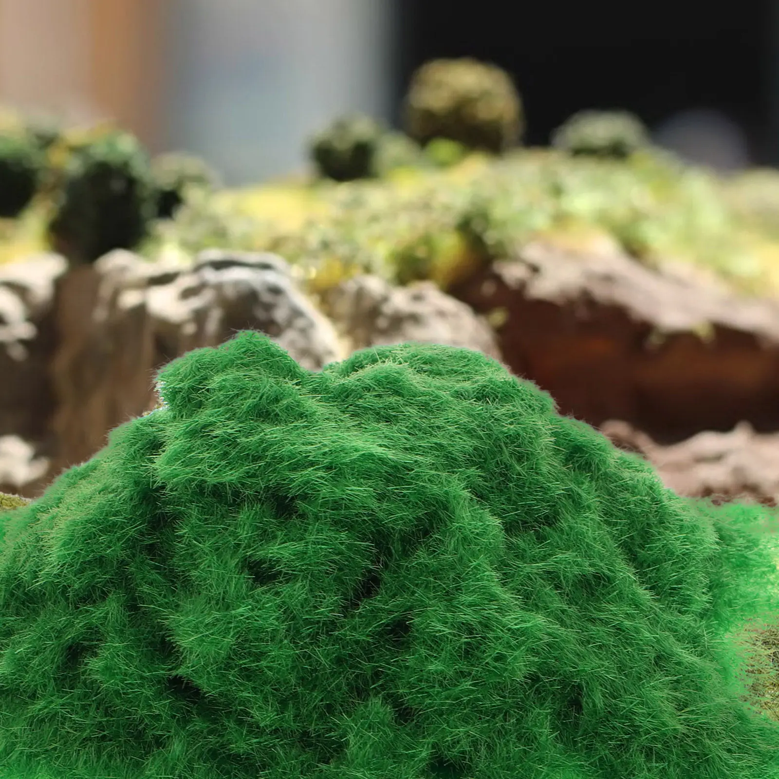9Pcs Sand Table Scene Materials DIY Static Grass Powder Realistic Miniature Scenery for Railroad Layouts Dioramas Basing