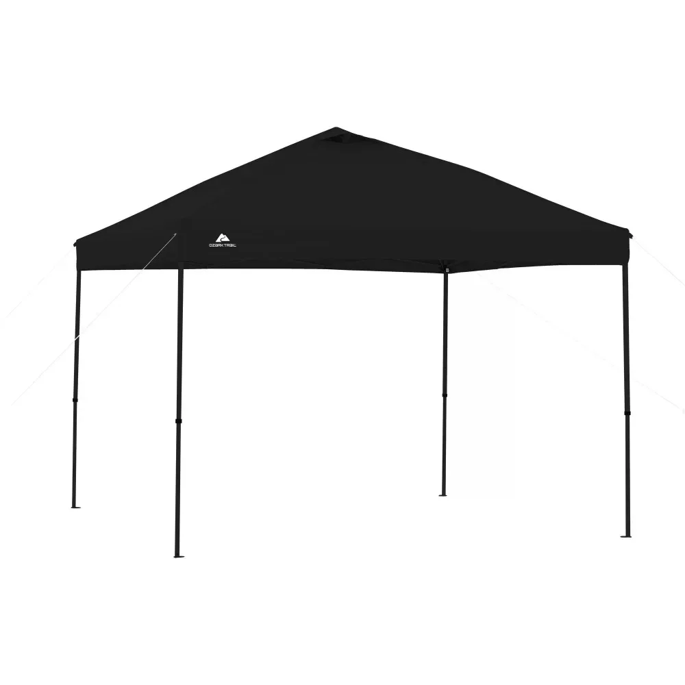 

10' X 10' Black Instant Outdoor Canopy With UV Protection Camping Supplies Freight Free Camping Tent Travel Equipment Tents