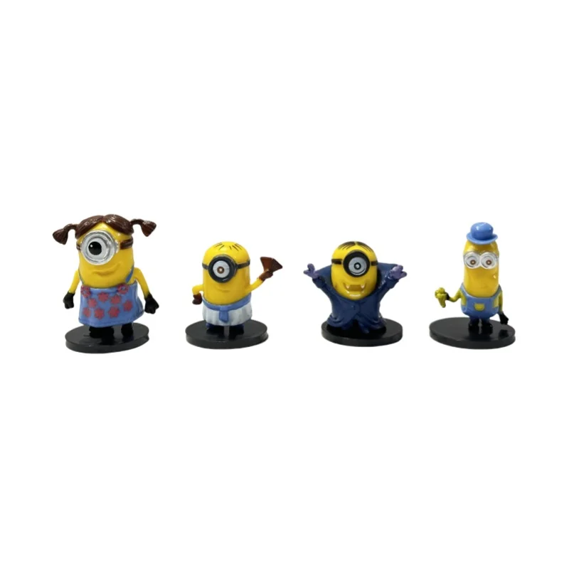 Kawaii Capsule Doll Despicable 3D Eye Miniones Kevin Bob CARL Crown King AGNES Action Figures Toys for Kids Xmas Gifts