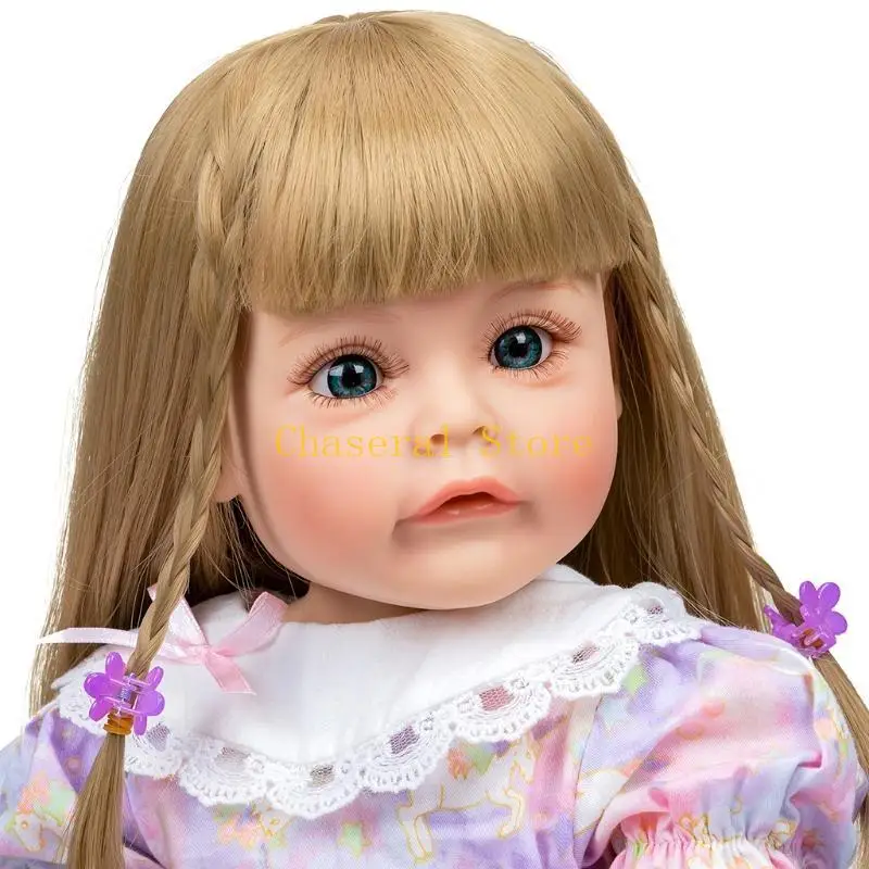 

E7CE 55 см Коллекционная кукла Интерактивная Реалистичная кукла с моющимся блоном
