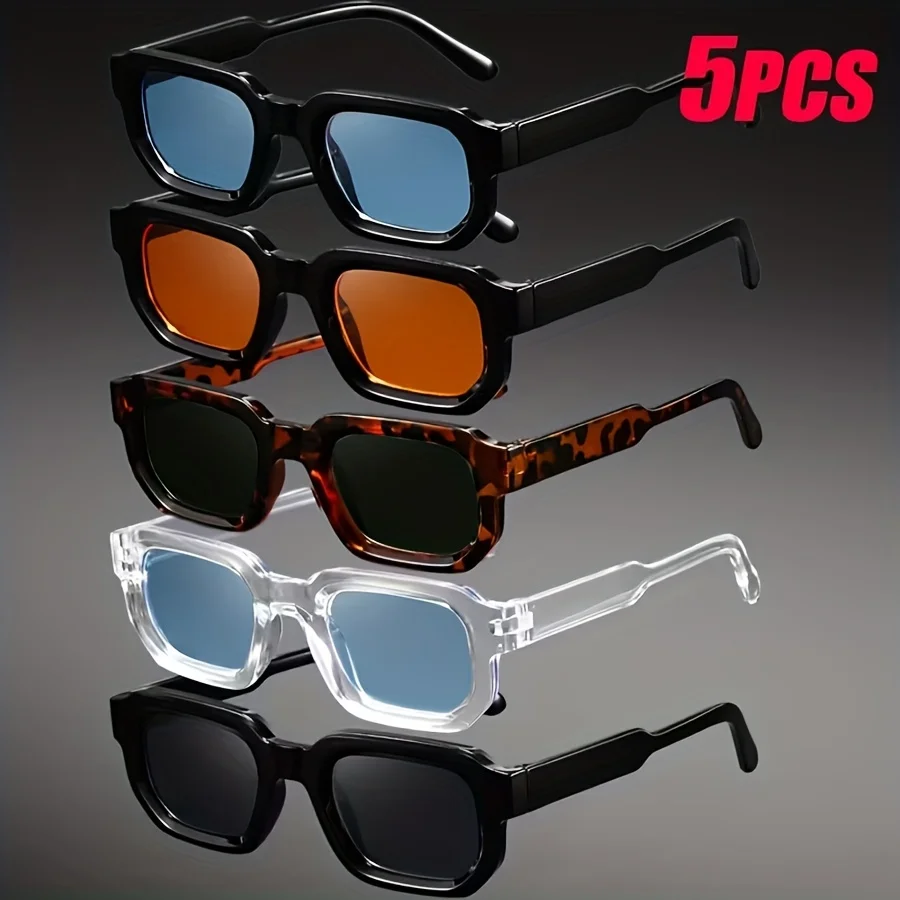Nieuwe Mannen Vintage Rechthoek Frame Zonnebril Mode Retro Zonnebril Luxe Merk Design Bril UV400 Brillen Vrouwen Bril