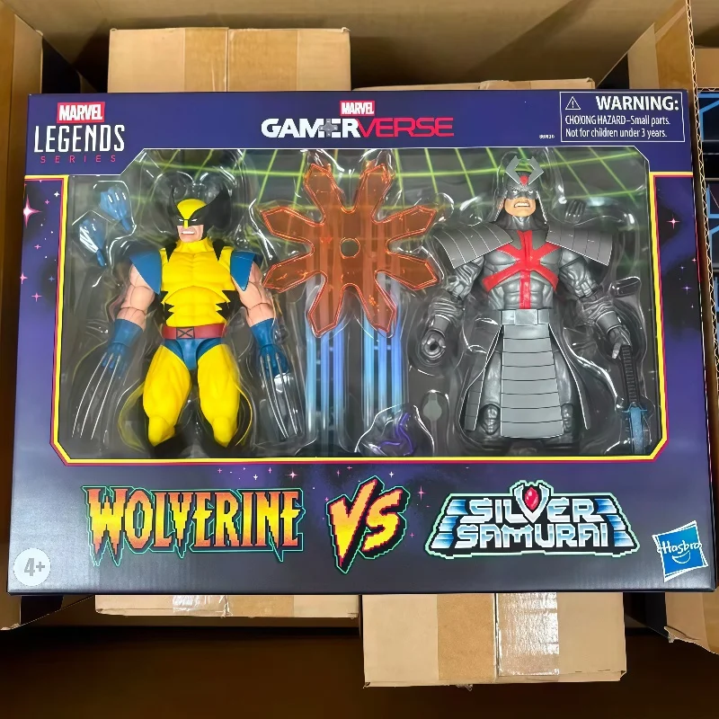 In Stock Hasbro Marvel Legends Anime Game Characters Wolverine Vs Silver Action Figure Model Collect Hobbies Toys Holiday Gift
