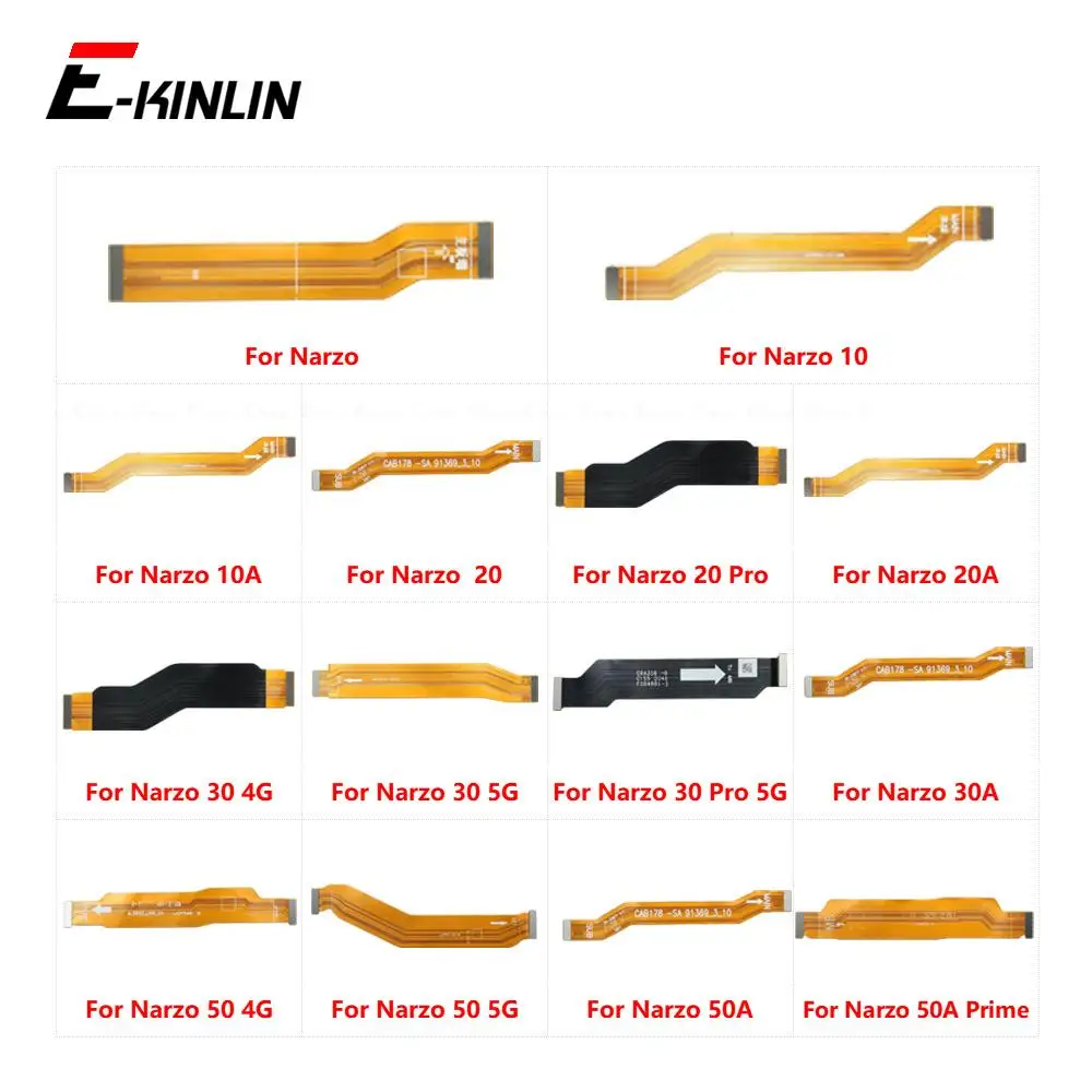 Main Board Motherboard LCD Connector Flex Cable For OPPO Realme Narzo 10 10A 20 20A 30 Pro 30A 50 50A Prime 4G 5G