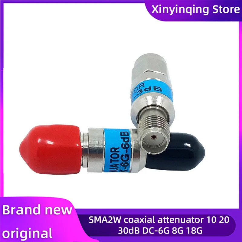 

SMA RF attenuator 2W DC 6/18GHz SMA Male to Female RF Coaxial Fixed Attenuator 1/2/3/5/6/10/15/20/30dB SMA Connector
