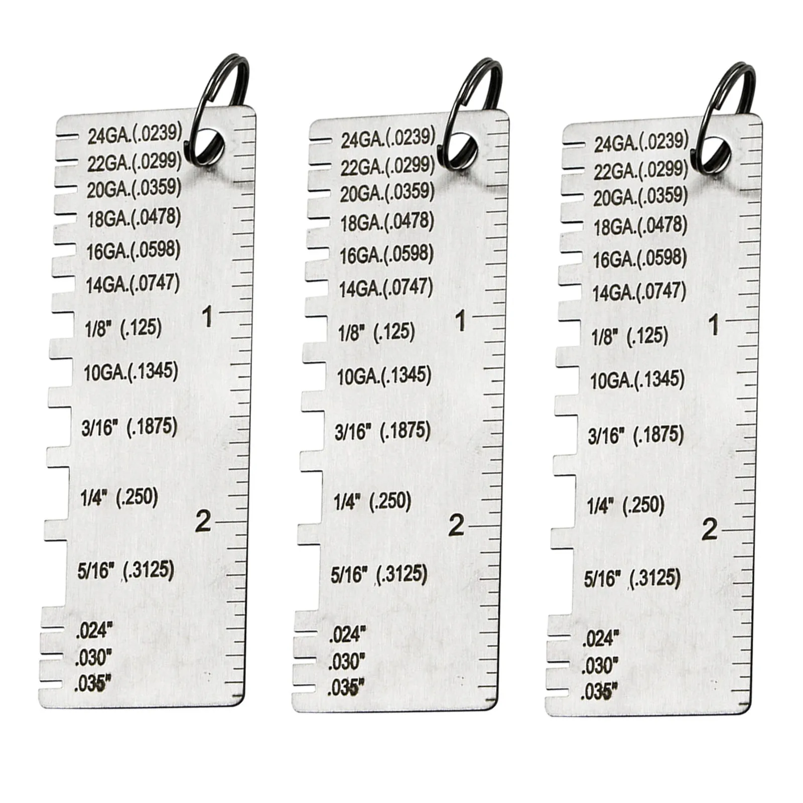 

3XStainless Steel Gauges Single Sided Material Lea D Gauges Stainless Steel Gauges Single Sided