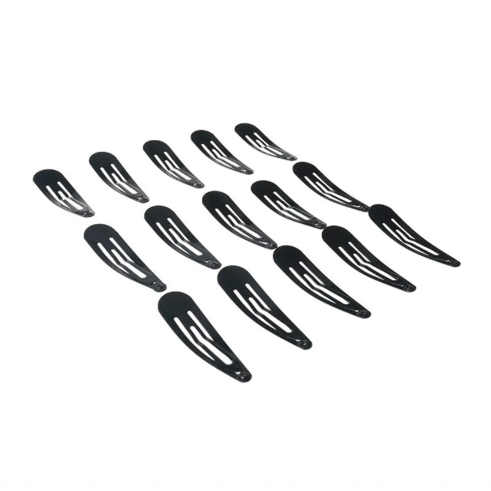 40er-Pack Schwarze 2-Zoll-Haarspangen für Damen, Metall-Haarklammern, Haaraccessoires – Detail 4