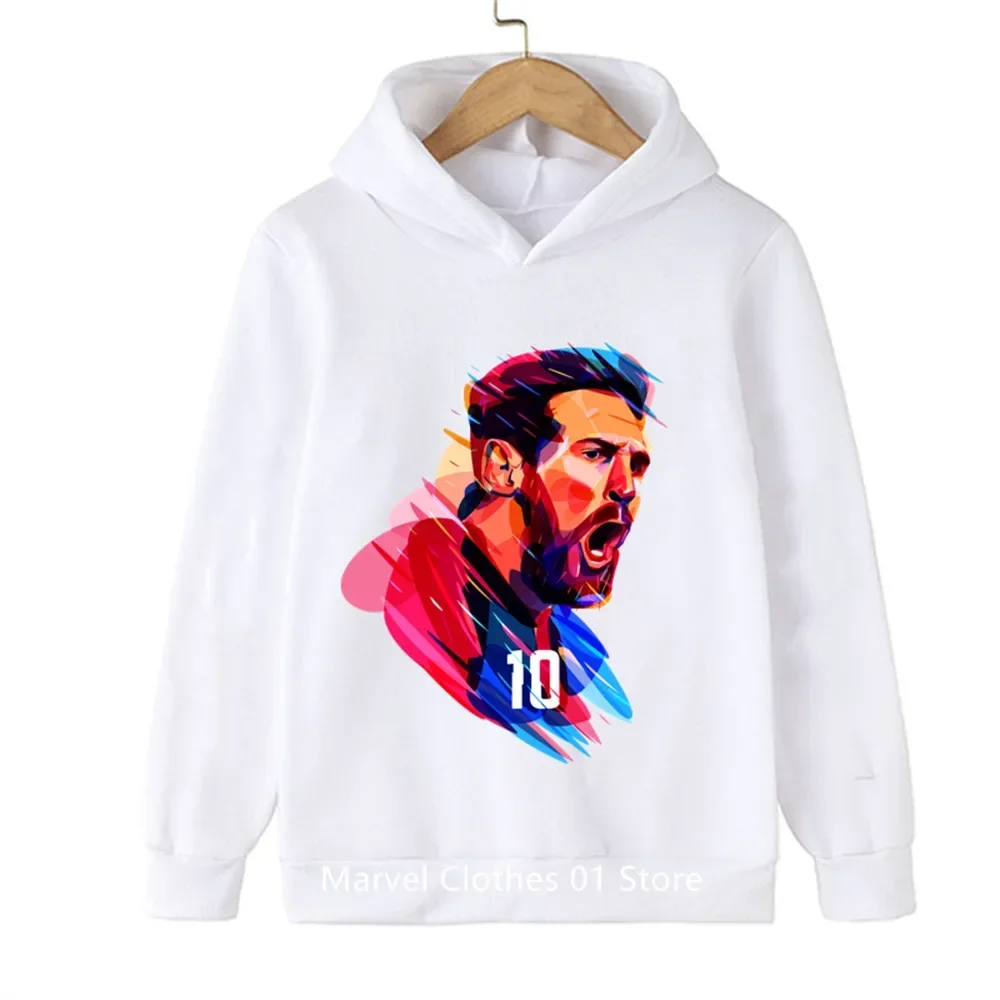 Football Star Hoodie Kids Clothes Children's Spring and Autumn Long Sleeve Hoodie Sportswear Baby 3-14 Years Old Boys Suit