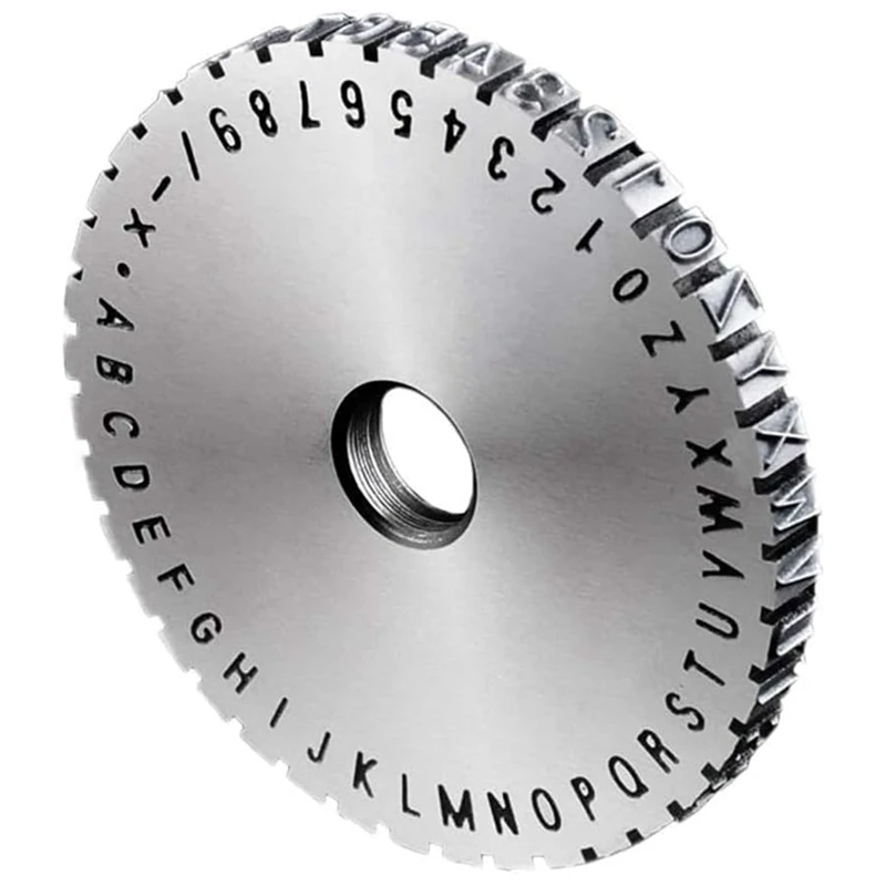 Manual Marking Steel Stamp Wheel Accessories For Nameplate Metal Label Stamping Printer Machine