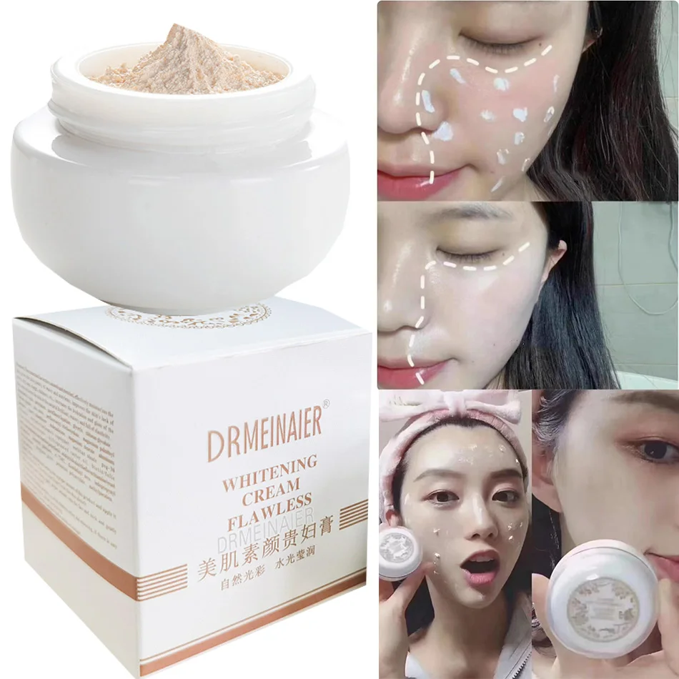 Original Lady Face Whitening Cream For Dark Skin Spots Scar Snow White Cream Day Night Face Cream For Skin Whitening Korean Skin