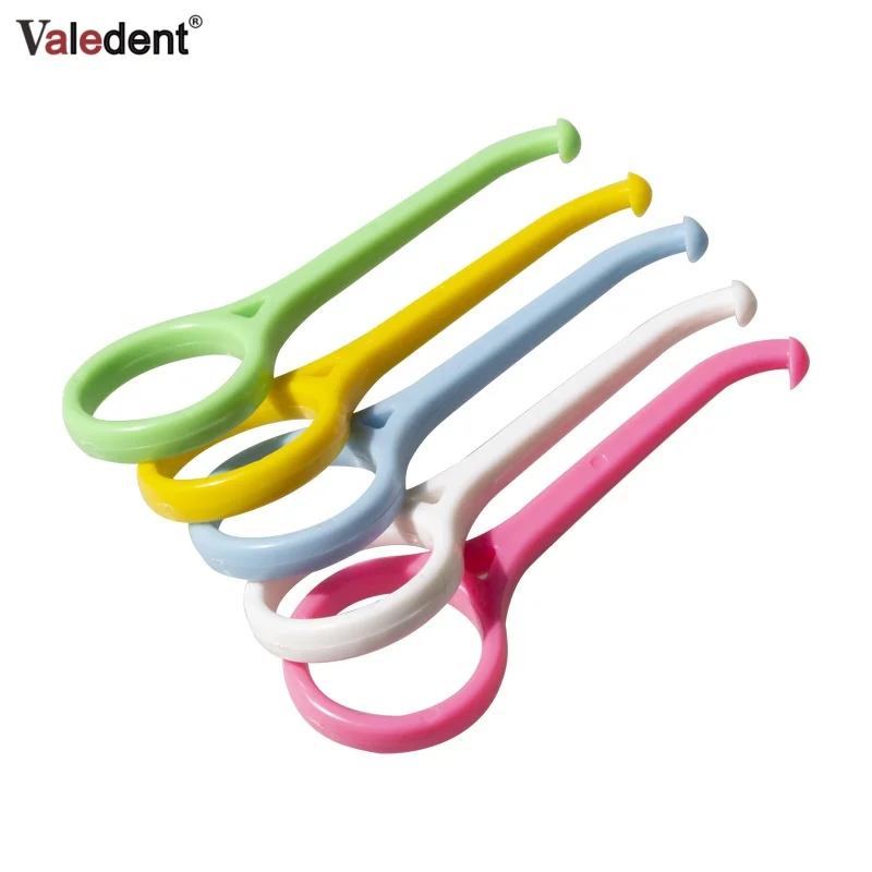 100pcs Dental Chewies Aligner Remover Removal Tool Take Off Hook Plastic Tool Orthodontic Retainer Invisable Braces