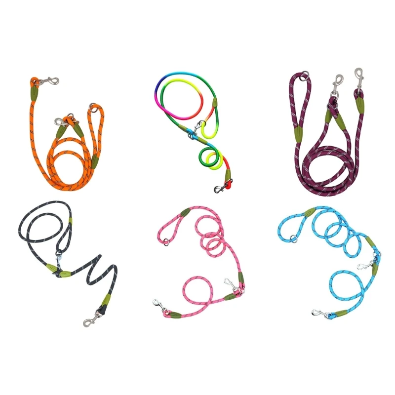 

Dog Leash Reflective High Visibility for Nighttime Walks for Walking Running Dropship