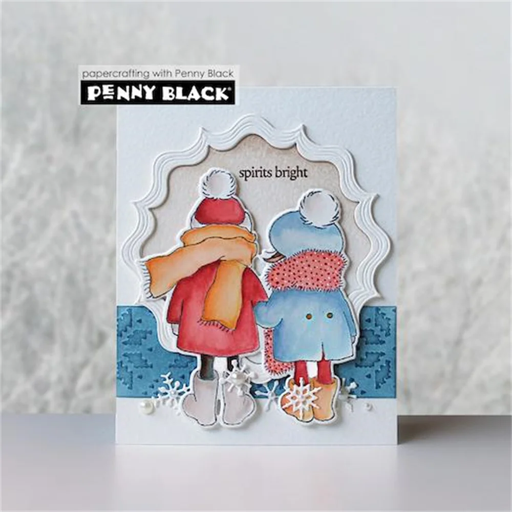 August 2026 New Penny Black Wings of Joy Fresh and Lovely Petals Metal Cutting Dies Stamp for DIY Scrapbook Handmade Photo Album view 3