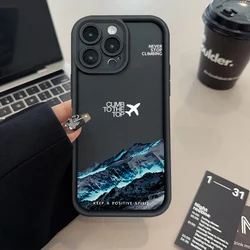 Peak Plane Phone Case For Xiaomi Redmi Note 14 13 12 Pro Plus 5G 12S 11S 11 10S Redmi 12C 13C 14C Shockproof Soft Silicone Cover