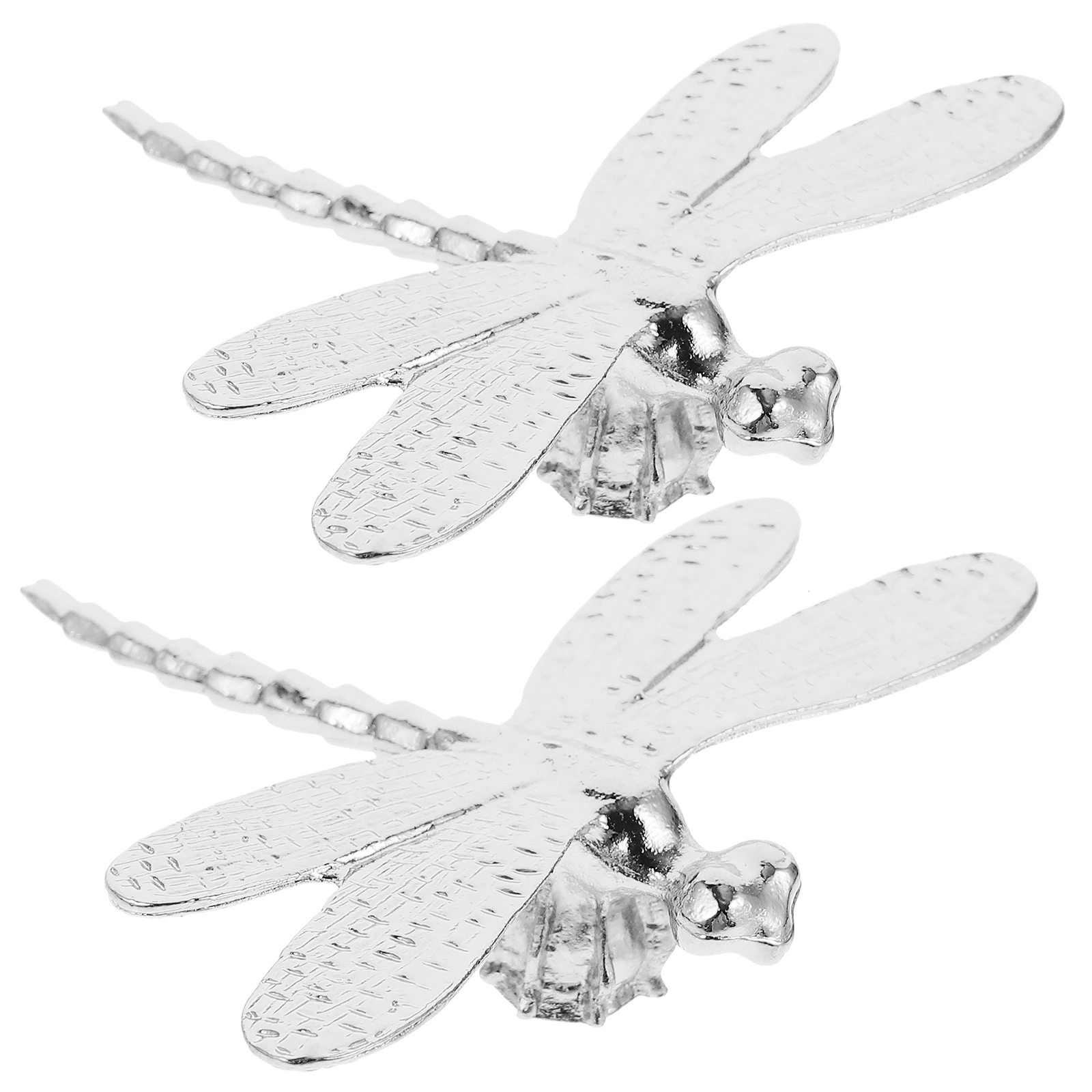 

2pcs Removable Wings Alloy Dragonfly Decoration Sculpture Stylish Home Decor Ornament For Living Room Entryway Console Table
