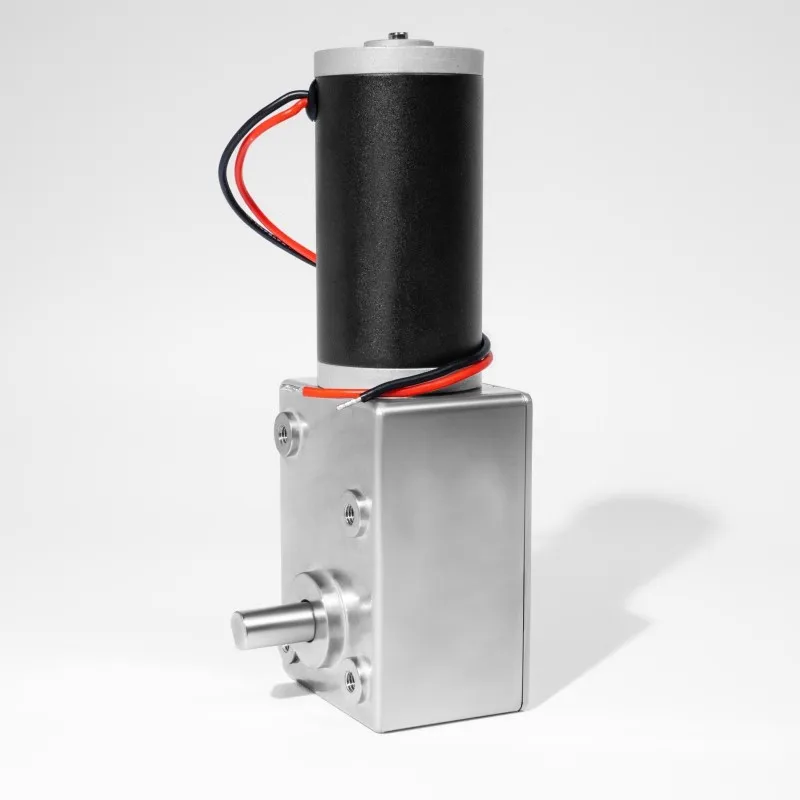 5882-42ZY Micro DC Reduction Motor Worm Wheel Vortex Rod Self Locking 12V 24V Metal Teeth Low Speed High Torque