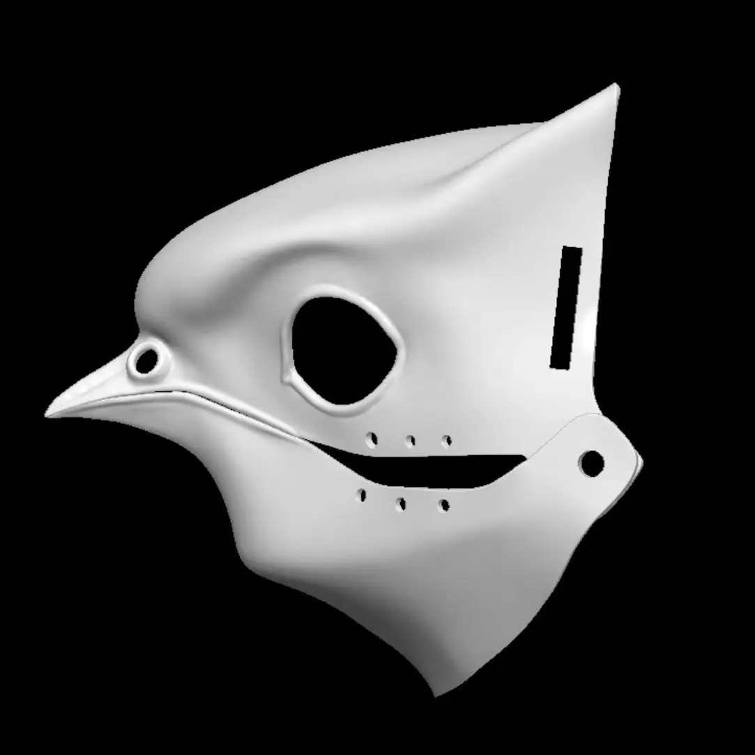 Fursuit Head Base American Style Movable Jawed Beast Skull 3D Realistic Bird Animal Skull Furry DIY Accessories Cosplay Props
