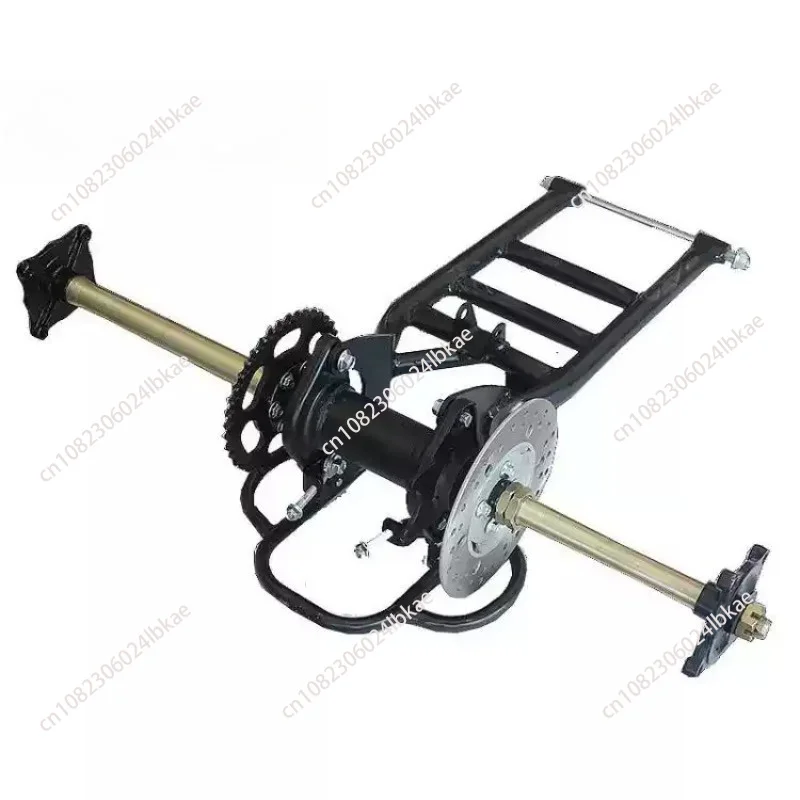 81cm Extended Rear Swingarm Suspension Rear Axle Replacement Fit Tricycle Four Wheel Go Kart ATV Flat Rear Fork Parts