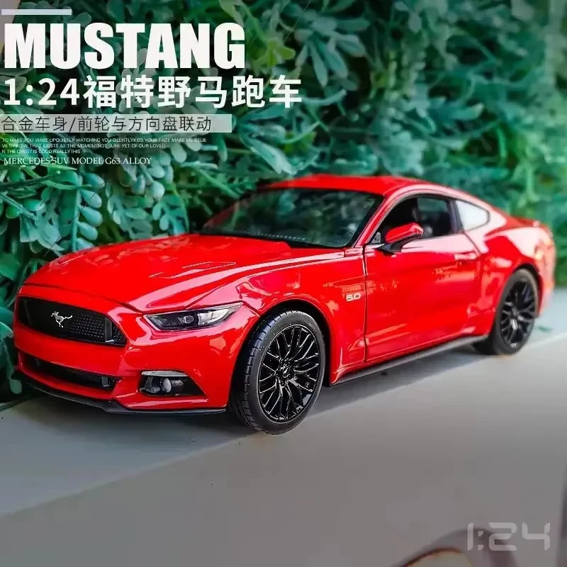 

WELLY 1:24 2015, Ford Mustang GT, модель суперкара из сплава, серия с высокими деталями, подарок, детская игрушка в подарок