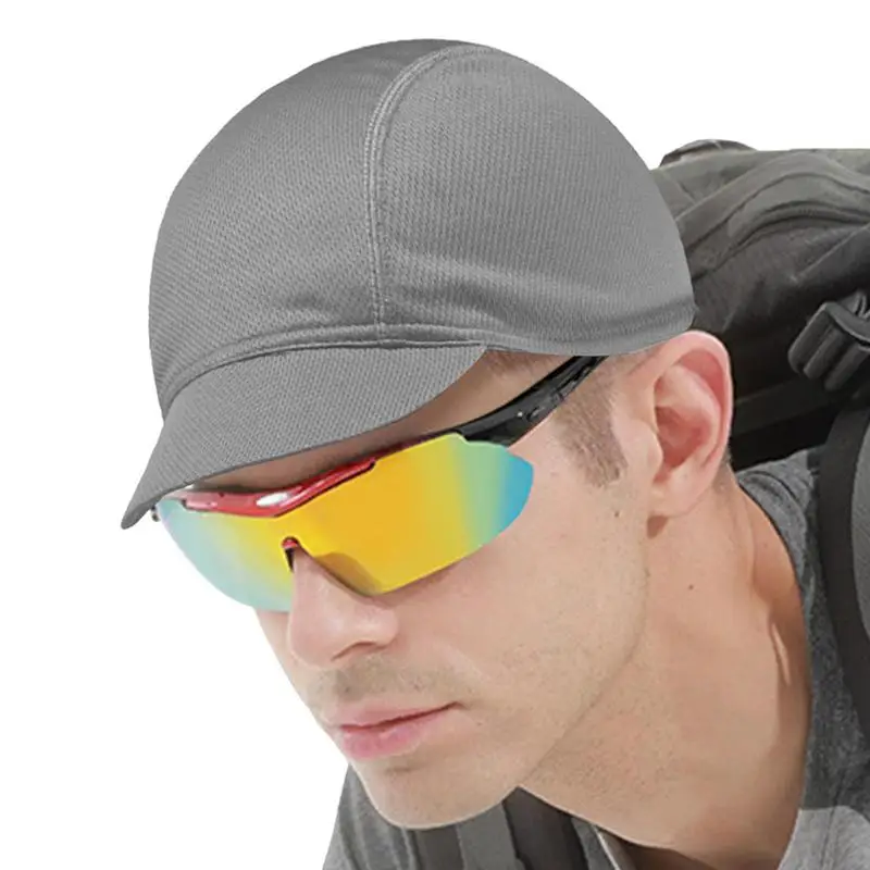 Bicycle Riding Caps Summer Elastic Cycling Hat Mesh Fabrics Outdoor Portable Dustproof Quick-Drying Breathable