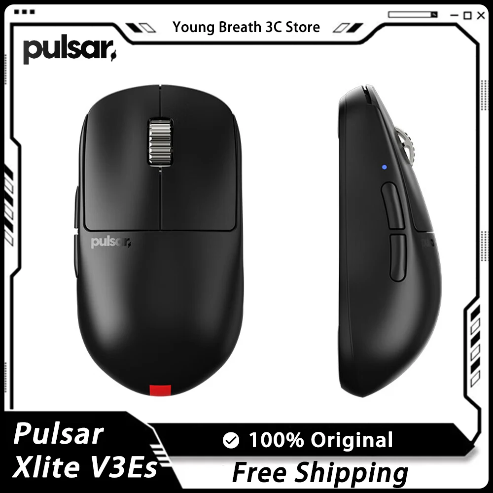 

Pulsar Xlite V3Es Mouse Wireless Sensor 8K Low Latency PAW3395 Lightweight Gaming Mouse OLED Screen Ergonomics Pc Gamer Gifts