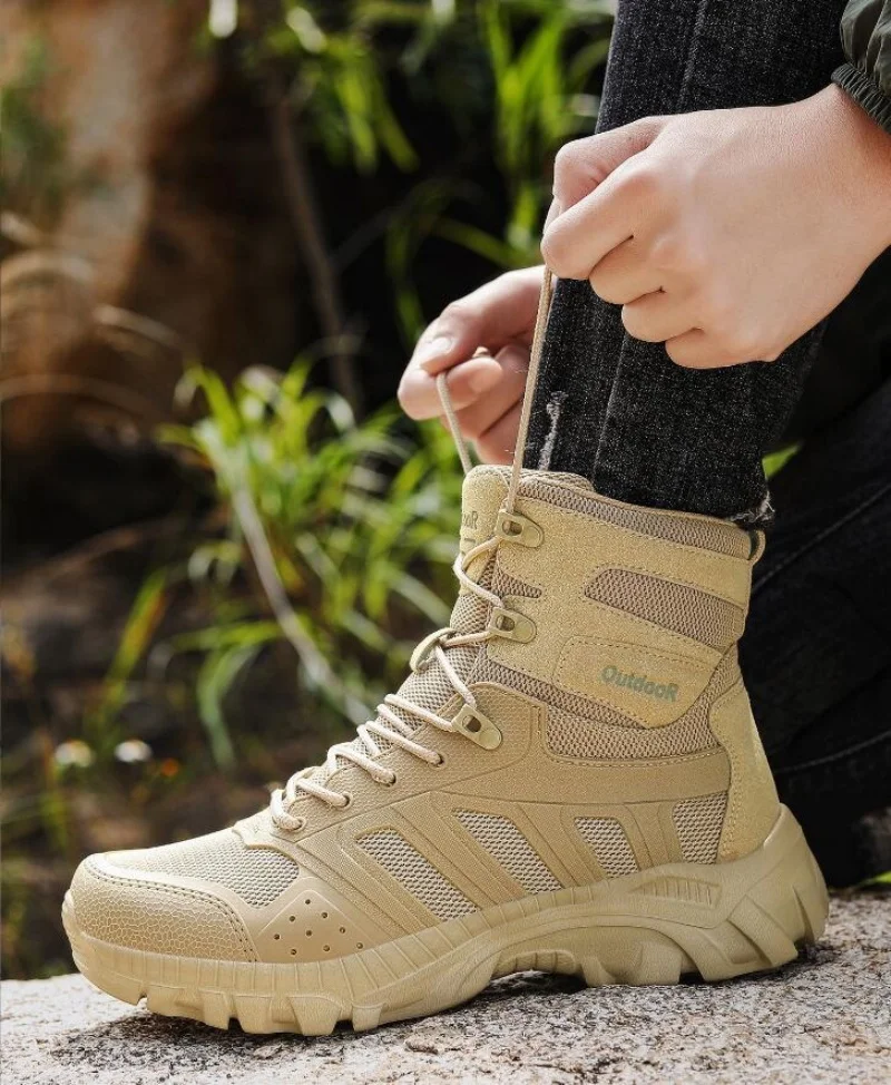 

Размер 39-47, походные ботинки, мужские осенне-зимние уличные теплые меховые нескользящие модные ботинки, мужские ботильоны для работы на открытом воздухе, осень