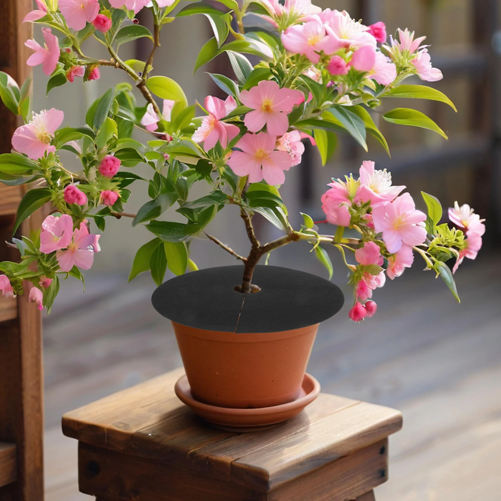 

10Pcs Eco Weed Barrier Non Woven Breathable Root Protection Fabric Tree Mulch Base Orchard Landscaping