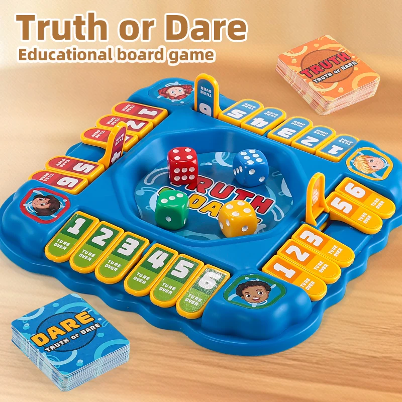 Sorting & Stacking Toys STEM Sensory Toys, Multiplayer Truth Or Dare Interactive Board Game Parent-Child Puzzle Set Back To Scho