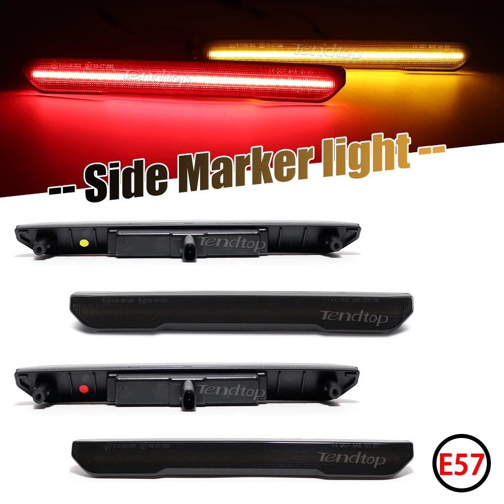 Rear/Front LED Side Marker Light For GMC Sierra 2500HD 3500HD 2020 2021 2022 Side Repeater Lamp Turn Signal Light LED Panel Lamp